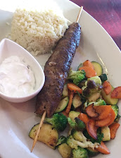 Lamb Kabob & Veggies